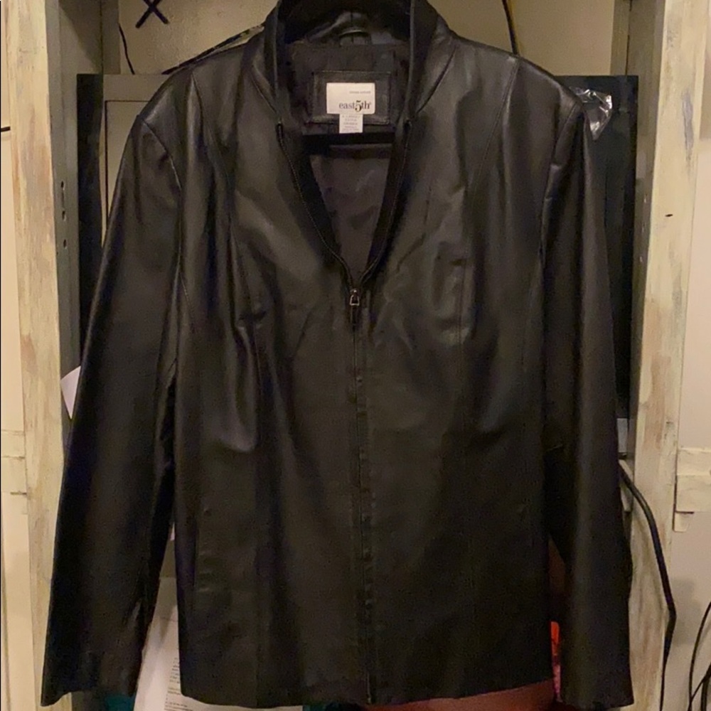 Woman  X-Lrg. West 5th  Black leather jacket